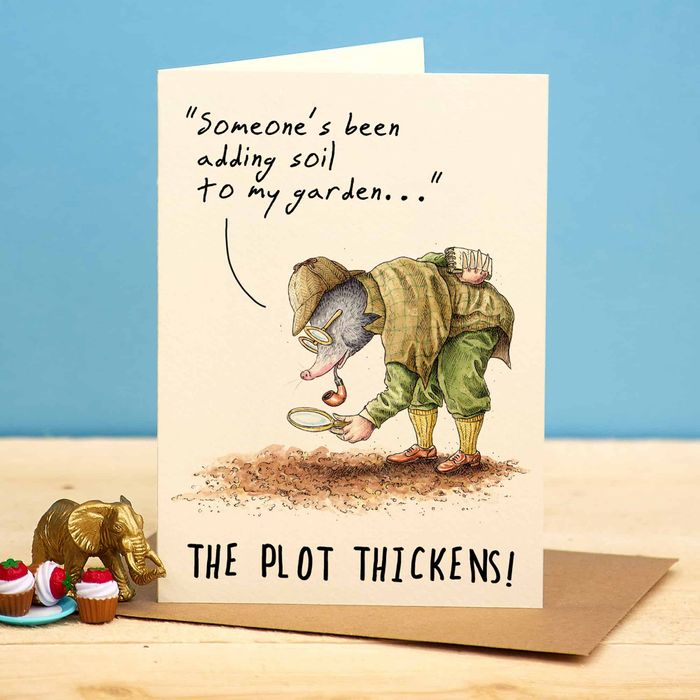 The Plot Thickens Greeting Card