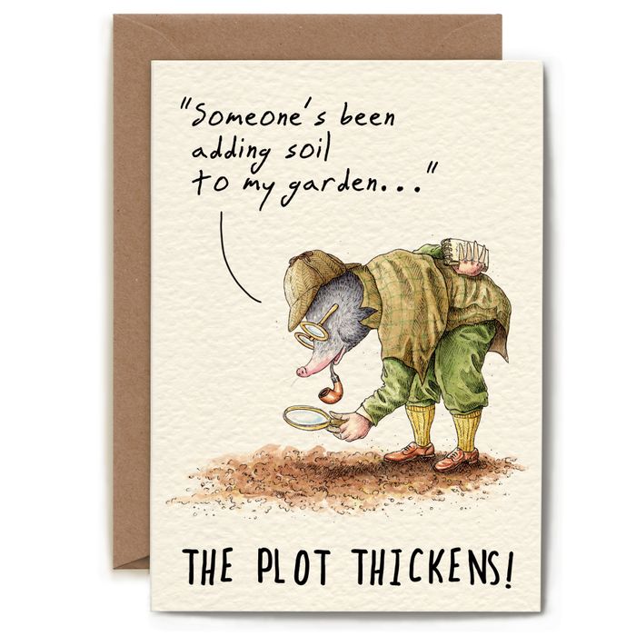 The Plot Thickens Greeting Card