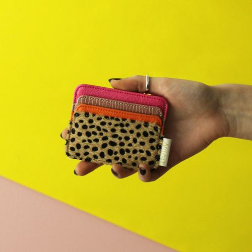 Animal print card holder