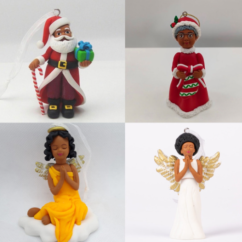 March Muses - Black Christmas Decorations