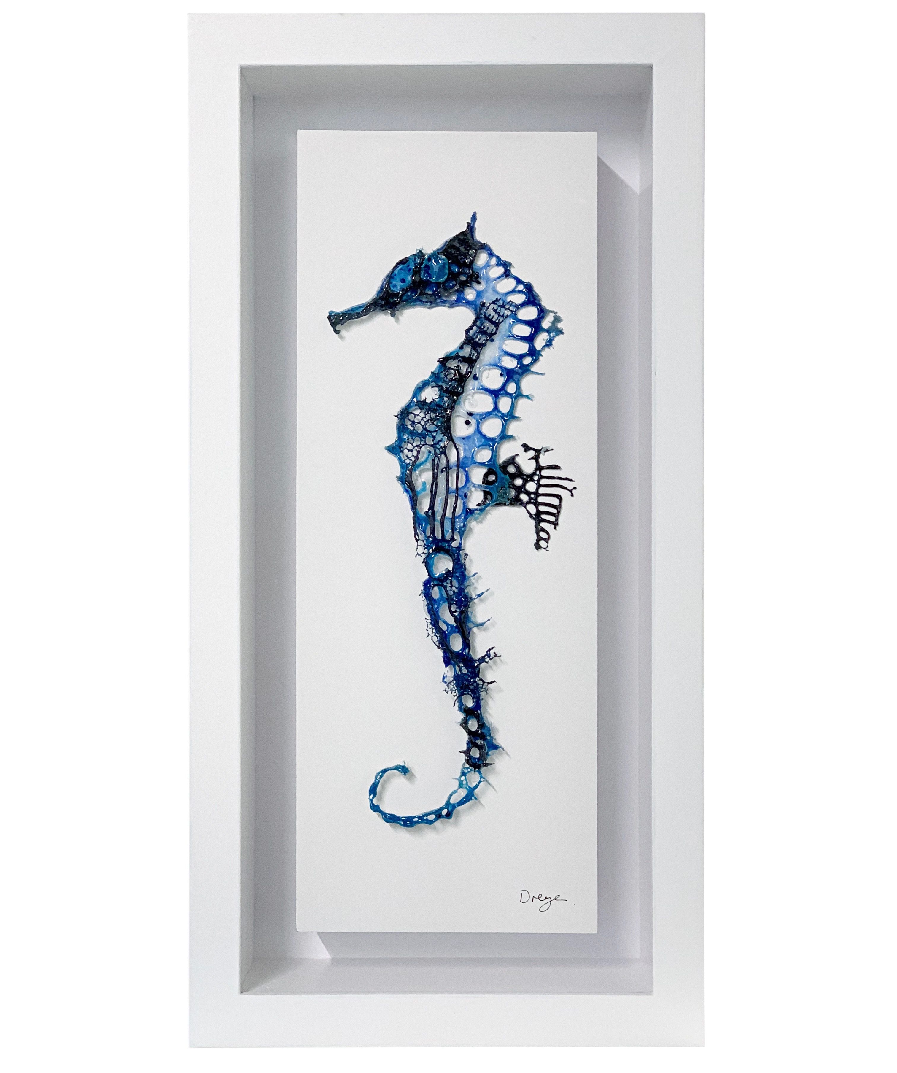 Fused Glass Art - Seahorses