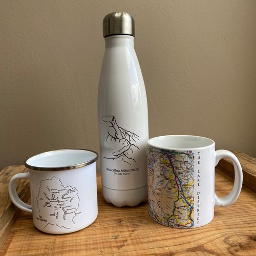 Map Mug, Water Bottles and Enamel Mug