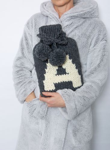 Monogram Hot Water Bottle Cover Knitting Kit - Beautifully Basic