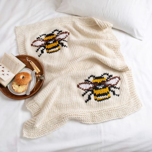 Bee Blanket - Knitting Kit