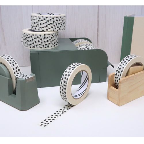 50m Eco Friendly Paper Tape - Dalmatian (24mm)