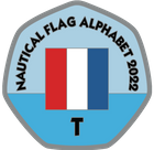 Letter T – Nautical Flag Alphabet 2022 50p Shaped Coin