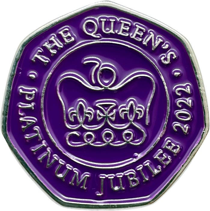Her Majesty Queen’s Platinum Jubilee 2022 50p Shaped Coin – Dark