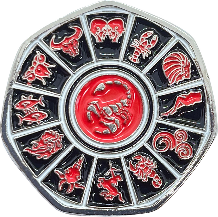 Scorpio 2022 – Zodiac Series 50p Shaped Coin