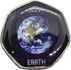 Earth Planet Coins 2021 50p Shaped Coins