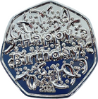 Happy Birthday (Streamers) 2021 50p Shaped Coin