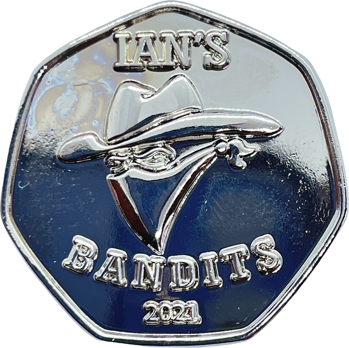 Ian’s Bandits TGBCH 50p Shaped Coin