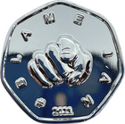 #Blame Ian TGBCH 50p Shaped Coin