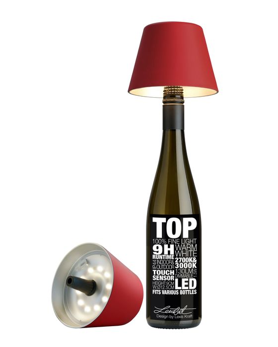 TOP - Rechargeable Bottle Light, Bordeaux