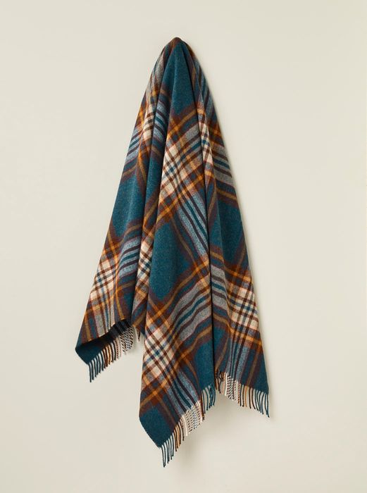St Ives Design Shetland-Type Wool Throw