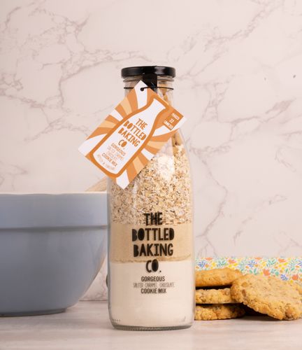 Salted Caramel Cookie mix in a bottle