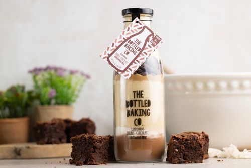 Double Chocolate Brownie mix in a bottle