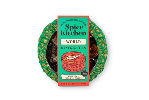 World Spice Tin with Sari Wrap