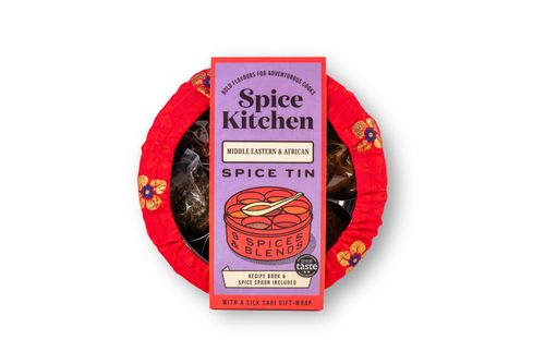 Middle Eastern Spice Tin with Silk Sari Wrap