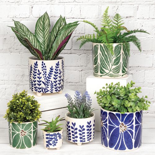 Tropical & Cobalt Planters