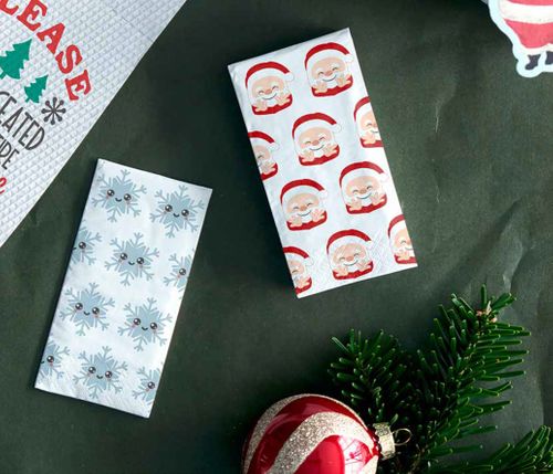 Christmas paper hankies