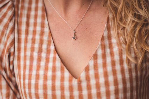 Runner Duck Sterling Silver Necklace