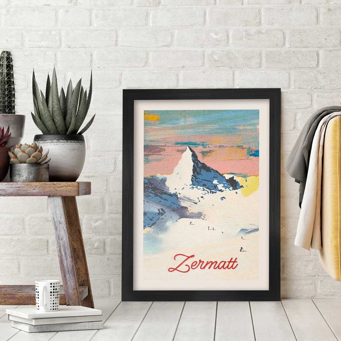 Zermatt - Skiing Poster