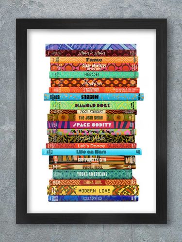 Bowie by the book - Song Poster Print