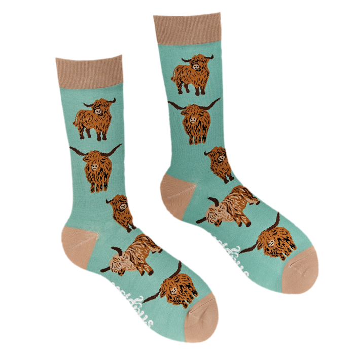 Highland Cow Socks - Och Aye the Moo