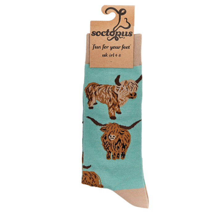 Highland Cow Socks - Och Aye the Moo