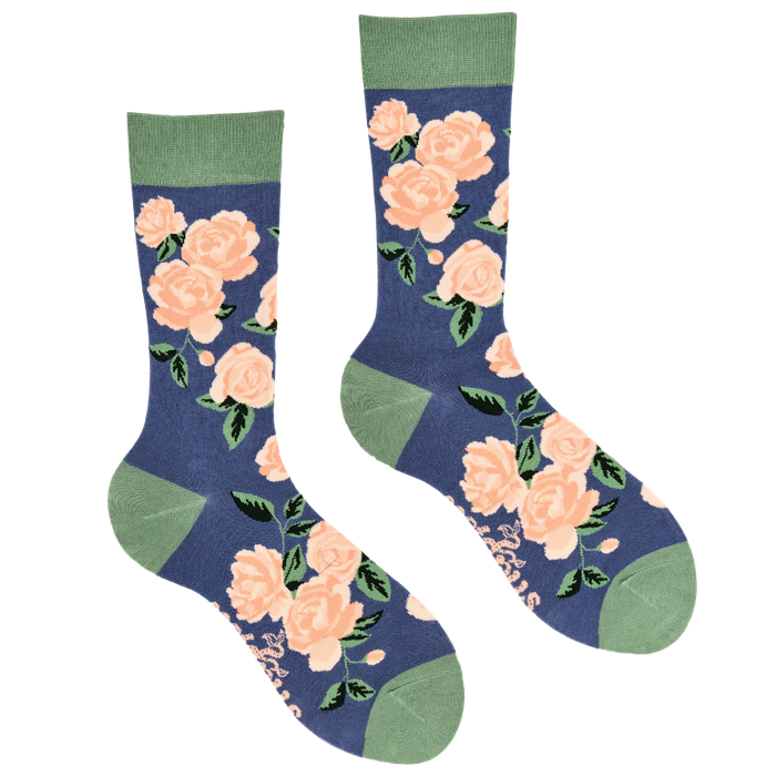 Roses Floral Bamboo Socks