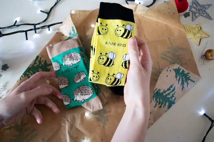 Bee Socks | Bamboo Socks | Yellow Socks | Meadow Socks