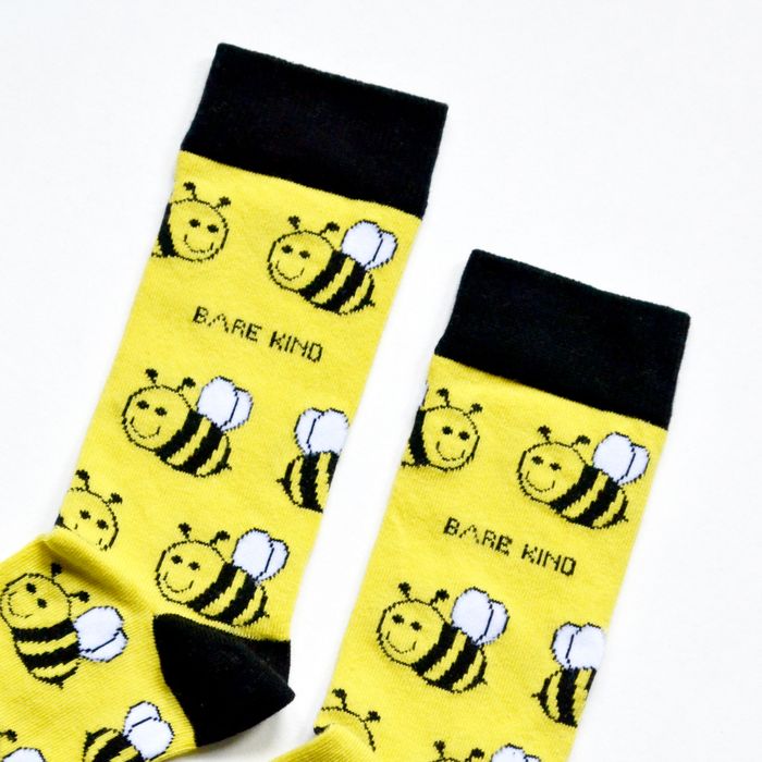 Bee Socks | Bamboo Socks | Yellow Socks | Meadow Socks
