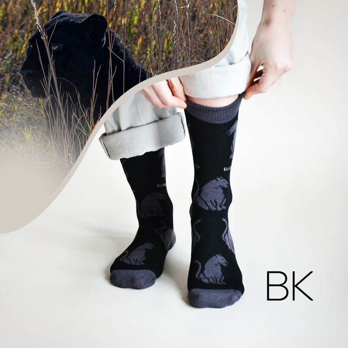 Black Panther Socks | Bamboo Socks | Black Socks