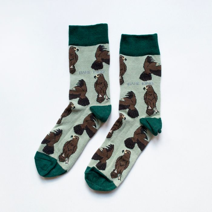 Eagle Socks | Bamboo Socks | Green Socks | Sky Socks