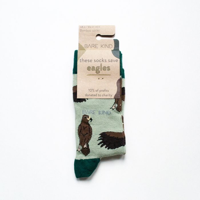 Eagle Socks | Bamboo Socks | Green Socks | Sky Socks