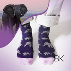 Elephant Socks | Bamboo Socks | Purple Socks