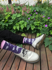Elephant Socks | Bamboo Socks | Purple Socks