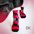 Gorilla Socks | Bamboo Socks | Red Socks | Jungle Socks