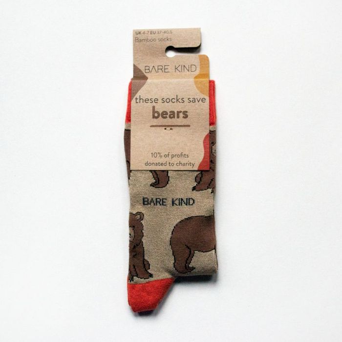 Himalayan Bear Socks | Bamboo Socks | Brown Socks
