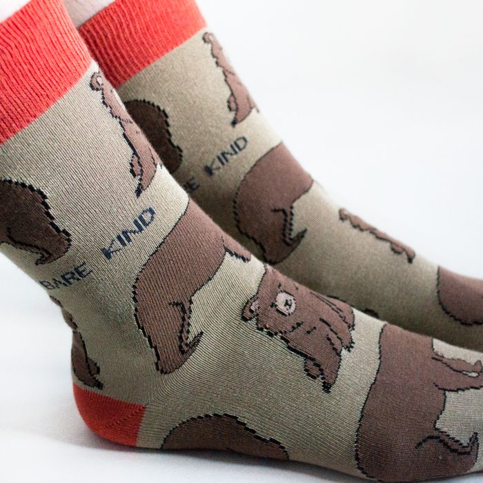 Himalayan Bear Socks | Bamboo Socks | Brown Socks