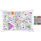 World Map Pillowcase