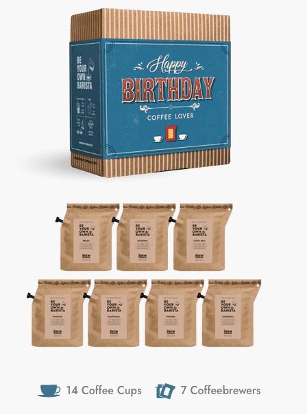 Happy Birthday coffee gift box