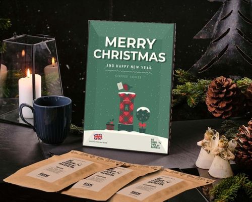 Merry Christmas coffee card
