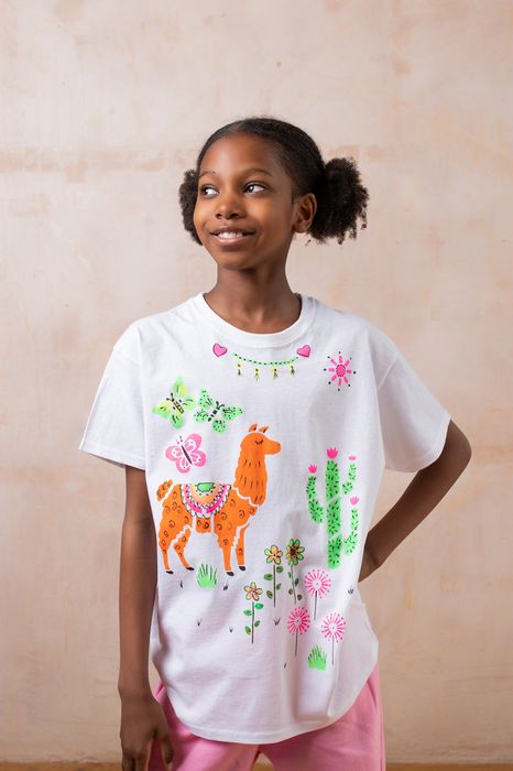 Llama T-shirt Painting Craft Kit