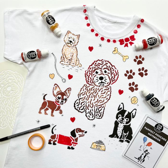 Doodle Dog and Friends T-shirt Painting Craft Kit