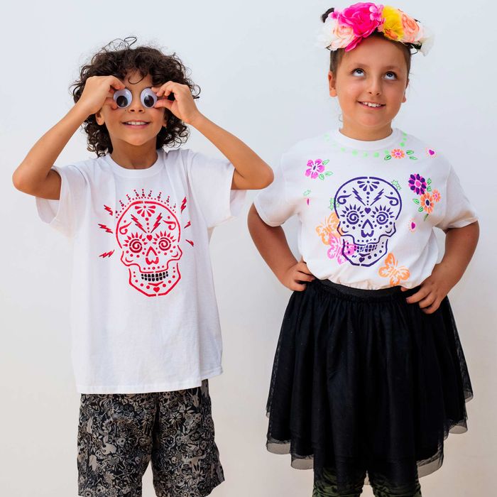 Sugar Skulls - Day of the Dead T-shirt Painting Craft Kit