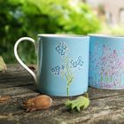 'Forget me not' fine bone china mug, made in England