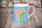 'Roses' fine bone china mug made in England