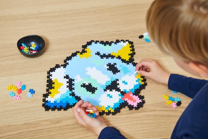 Plus-Plus Puzzle by Number Puppy& Kitten