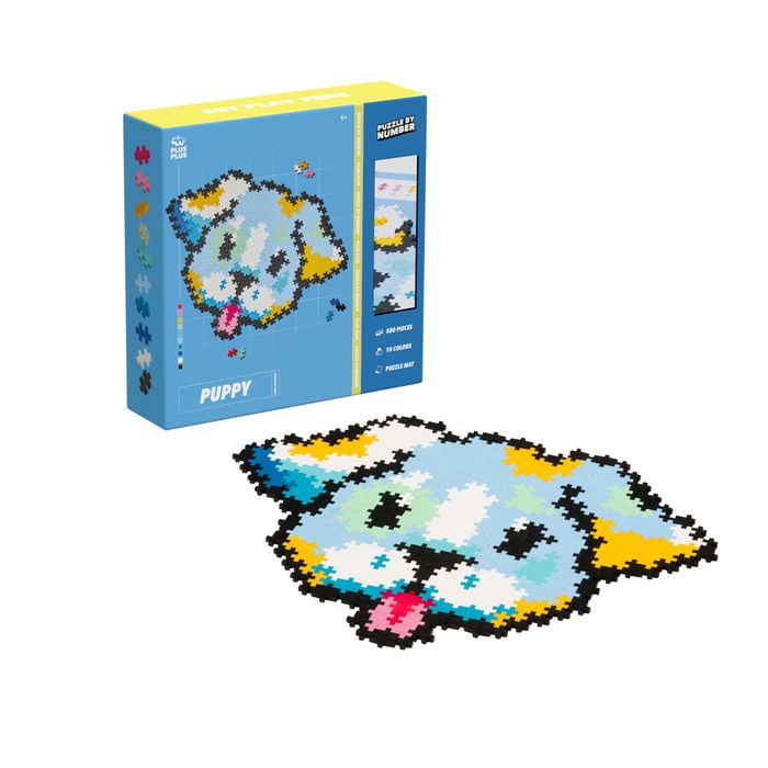 Plus-Plus Puzzle by Number Puppy& Kitten